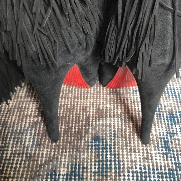 SOLD Christian Louboutin Fringe Boots Brand New - Picture 9 of 11